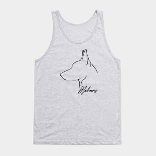 Proud K9 Belgian Malinois Profile dog Tank Top